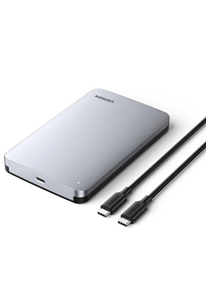 Ugreen 2.5 inch SATA Rack Case + USB-C Cable Ugreen, 6Gbps, Gray