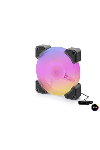 naque مروحة كيسا RGB 12 سم - أسود ND2660