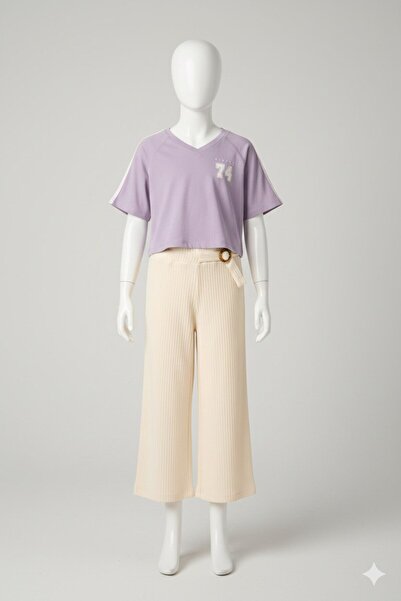 Sisley Girl's White Trousers