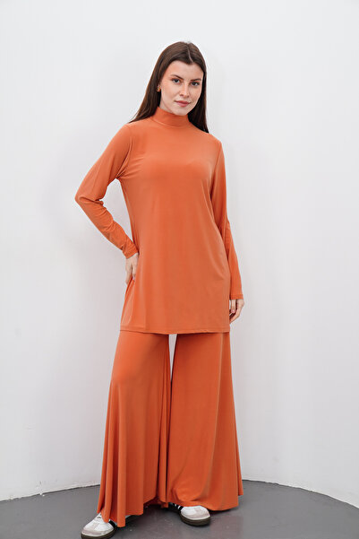 penyebizden Maxi Tunic & Pants Set-Apricot