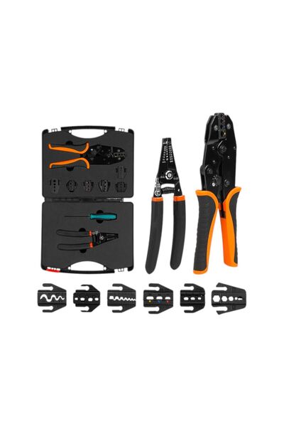 COBI SMART® VK crimping pliers set with cable stripper, 0.5-10 mm², 40Cr carb...