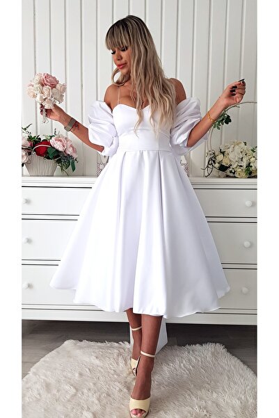 Voguesta Carolina Midi Dress White