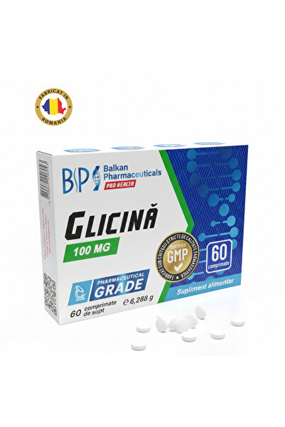 Balkan Pharmaceuticals Food supplement Glycine 100 mg, 60 tablets, for childr...