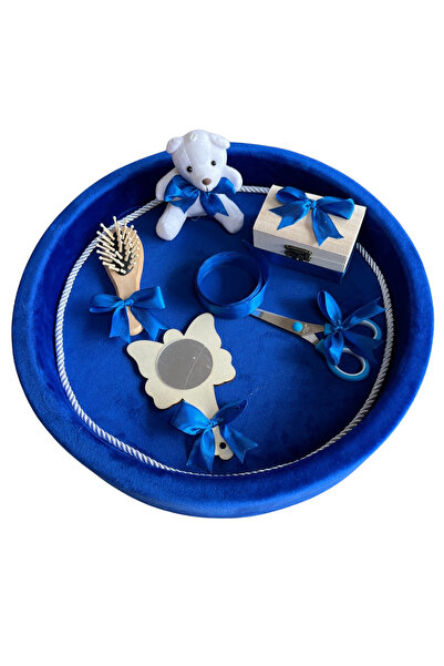 Your Baby Store Set tavita pentru taiere mot din catifea - albastru electric ...