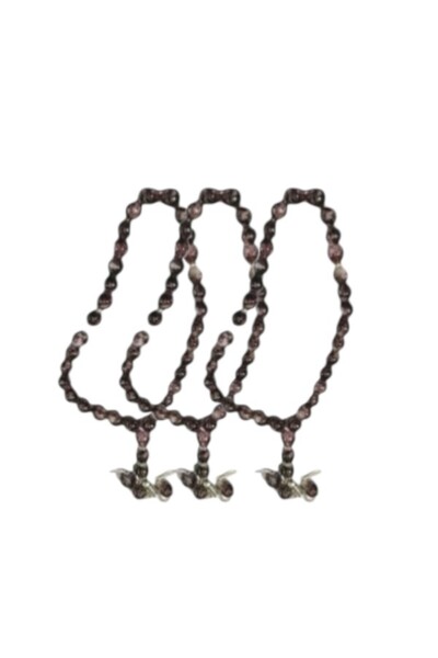 WDA Traditional Prayer Beads Tasbeeh, Marbled Yellow, 33 Beads with Gold-Tone...