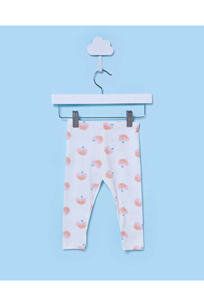 REDTAG Infant Girls Ivory Printed Leggings