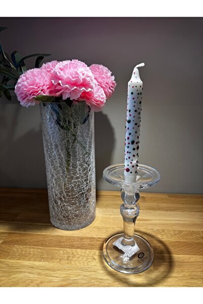 Miko Home & Garden Dekoratif El Yapımı Ayaklı Şamdan Mumluk 10,5x17,5 Cm Küçü...