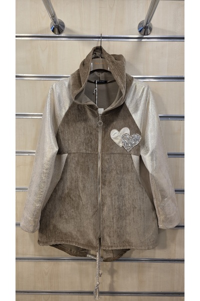 Park Moda Velvet Jacket with Hood