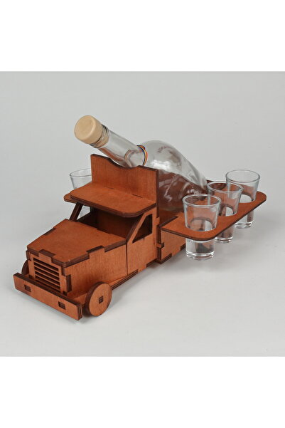 LimArt Minibar with glass and 6 glasses of brandy - truck 1x500 ml, 6x40 ml -...