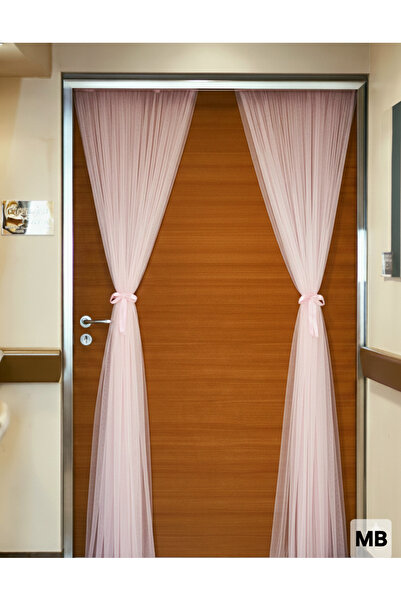 Mutlu Başlangıçlar 2 Adet Hastane Lastikli Kapı Süsleme Tülü ,3+3 =6 Metre Ge...