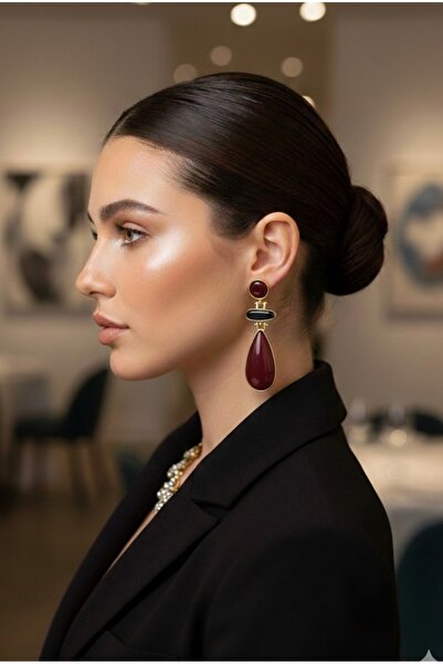 VNS Accessories Brand Model Long Bone Earrings (7 cm)