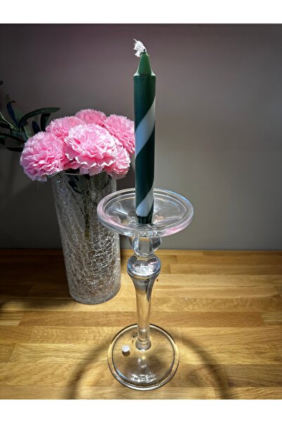 Miko Home & Garden Dekoratif El Yapımı Ayaklı Şamdan Mumluk 12,5x30 Cm Büyük ...