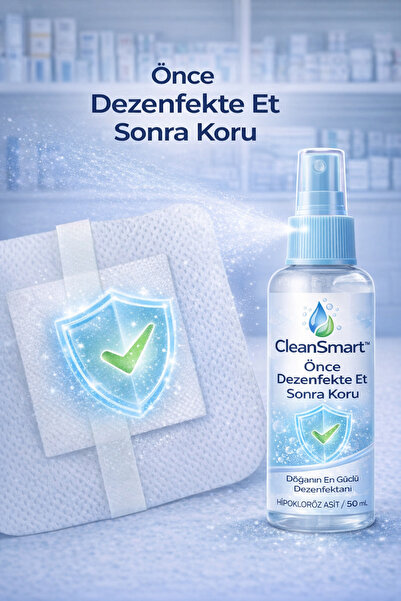 DS Sağlık Yara Bakım Seti 10 Adet Steril Yara Örtüsü 5x7,5 cm + 50 ml El &Cil...