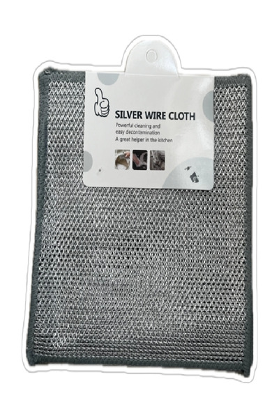 Silver Lint-free, scratch-free cleaning cloths, metallic microfiber, 20x20cm,...