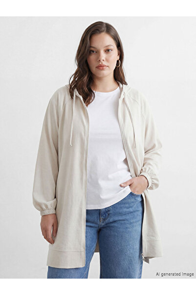 LC Waikiki عروض الموسم الجديد من GÜLİS GYM: تونيك نسائي كبير الحجم بقلنسوة با...