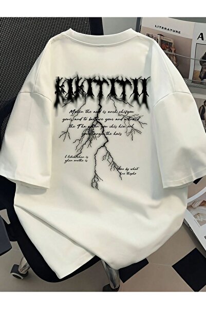 ZEMLİYA Unisex Oversize T-shirt με Γραφικό Τύπωμα – Casual Streetwear Άνετη Γ...