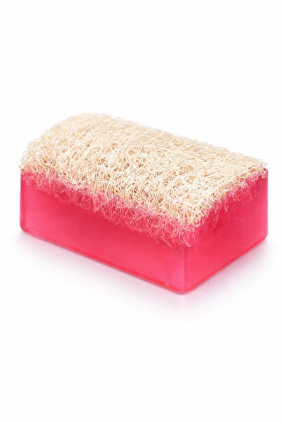 Masdala Egar Rose Natural Pumpkin Fiber Strawberry Extract Soap with Exfoliat...