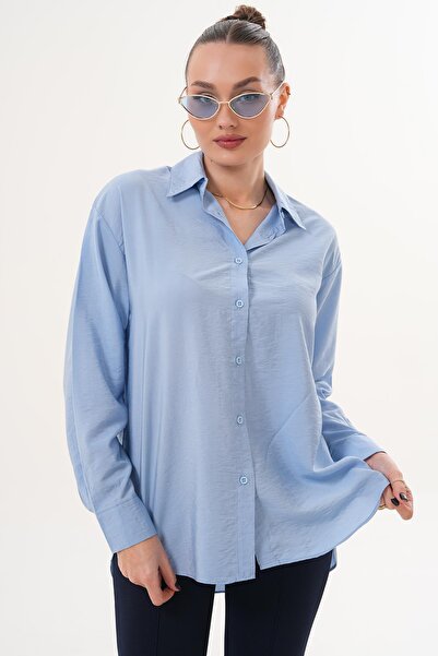 ŞİMAL Women's Long Sleeve Modal Shirt 260168