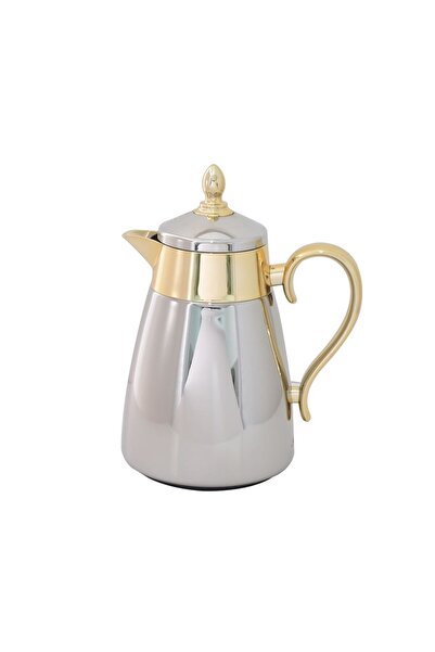 Alsaif Home Shahd Chrome*gold Thermos – 1.3 Liter | Al Saif Home