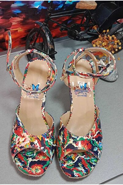 bitangosu "Dance of Colors" 8.5 cm (13Pont) Open Heel Women's Tango Dance and...