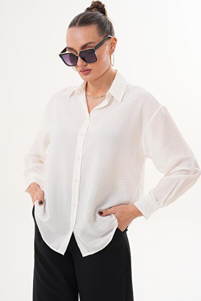 ŞİMAL Дамска блуза с дълъг ръкав от модал 260168 -