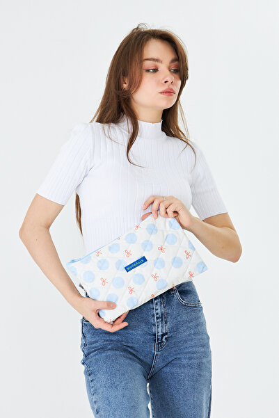 WOLF & ROCK Colorful Quilted Waterproof Zippered Tablet Case 11-12 Inch