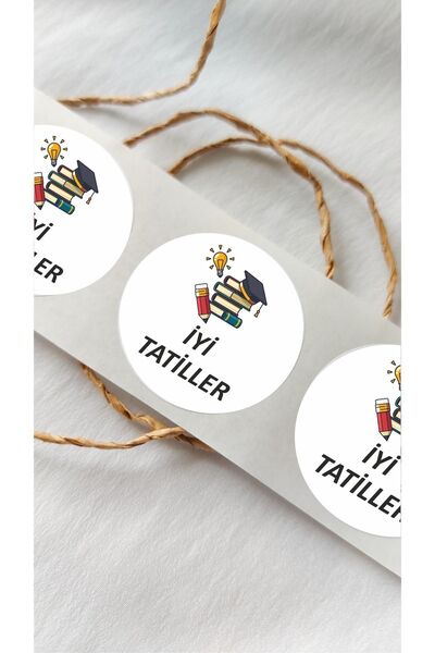 Piksel Grafik Happy Holidays Book Themed Sticker 24 Pieces, Teacher Label Sch...