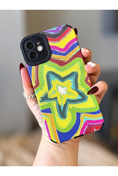 MİRAZ TASARIM Iphone 11 black star pattern case