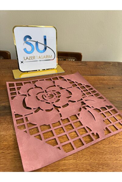 EHA LAZER Rose Pattern Dried Rose American Serviette - Supla - Napkin