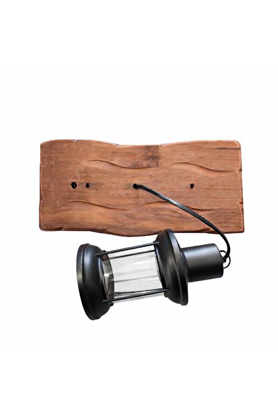 Light Vintage Lighting Fixture with Wooden Stand