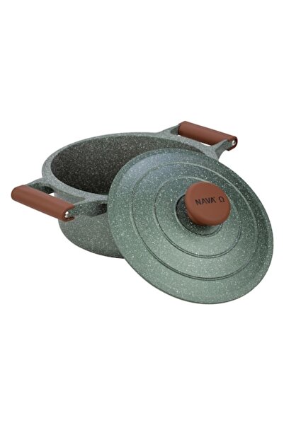 Nava 10-255-033 Ωmega Non-Stick Aluminum Pot with Lid, 28 cm