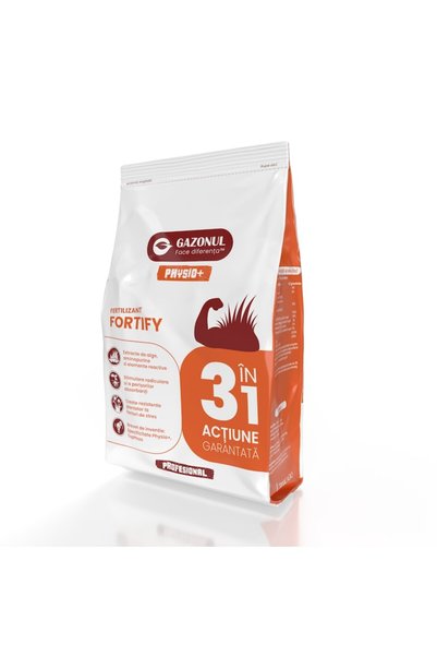 Gazonul Îngrășământ gazon Fortify pentru rădăcini puternice și rezistență la stres, 3 kg