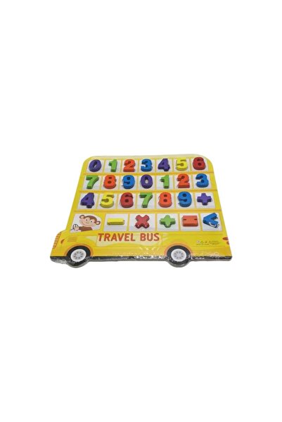 decotoys Puzzle lemn cifre si forme