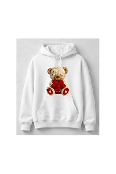 OEM Unisex white sweatshirt with Printed