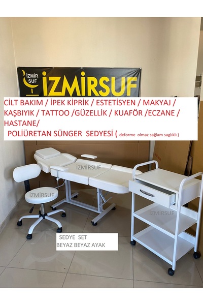 kuaforkoltugum SEDYE SETİ BEYAZ