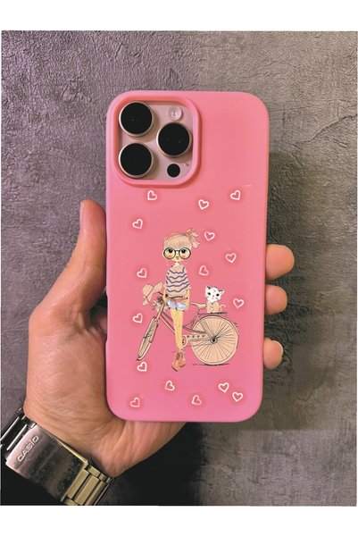 ALYACEPSTORE CASE حافظة آيفون 13 برو ماكس متوافقة مع تصميم الفتاة والقطة بالل...