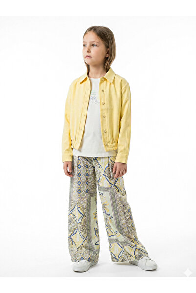 nk kids Set de 3 piese pentru fete, combinație de bluză și pantaloni, 8-14 an...