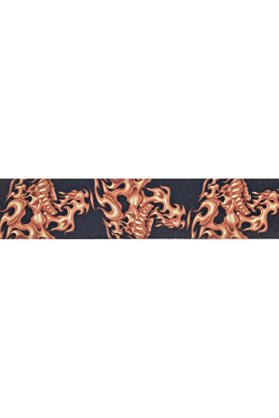 Planet Waves PLANETWAVES 50LT01 CUREA DE CHITARĂ, 50MM, D țesut FLAMING SKULLS