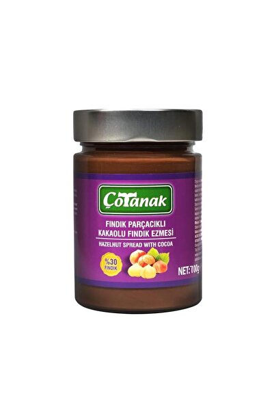 Çotanak 700 Gr Fındık Parçacıklı Kakaolu Fındık Ezmesi %30 Fındık