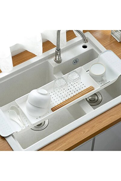 zola Multifunctional extendable holder for bath or sink, plastic, 55-78 x17x6...