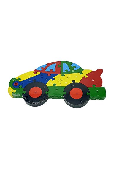 decotoys Puzzle lemn masina