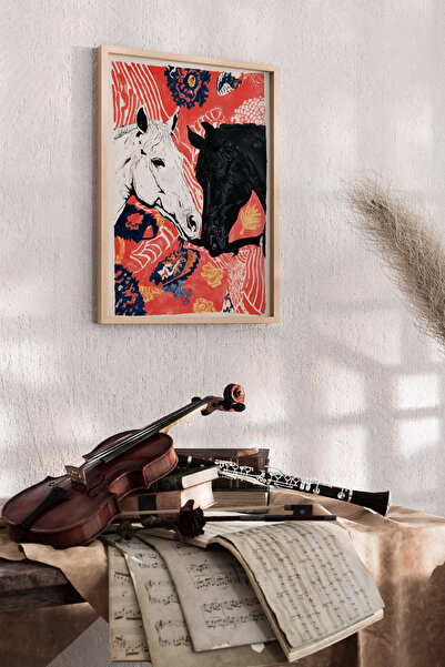 Artiera Ζωγραφική με λουλουδάτα σχέδια με άλογα, Εικονογραφικό Καλλιτεχνικό Σ...