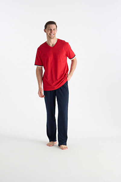 U.S. Polo Assn. Licensed Men's Red Pajama Set 19041