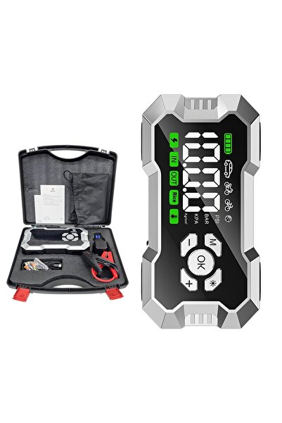 DEXTEL TF09 Taşınabilir Kablosuz Hava Kompresörü ve Akü Takviye Cihazı Seti