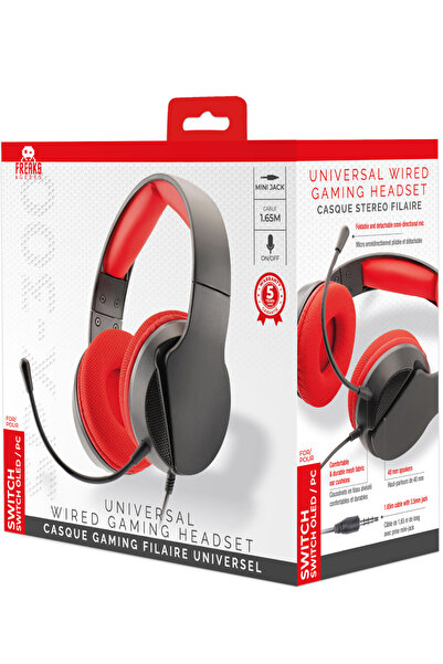 trade Универсални геймърски слушалки Invaders SPX 300, червени - Nintendo Switch