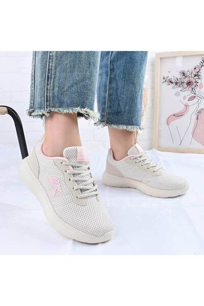 Tmall Pantofi sport pentru femei, material textil, D1473, bej