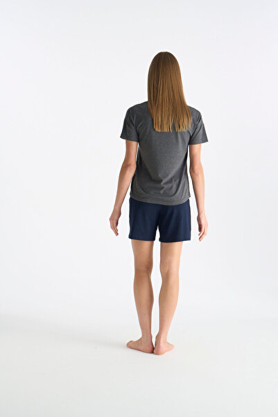 U.S. Polo Assn. Set pantaloni scurți antracit melange pentru femei, licențiat 20194