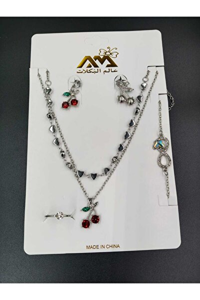 Gifts World اطقم اكسسوارات نسائي مكون من ٨ قطع متعددة الشكل واللون مميزة بسعر...