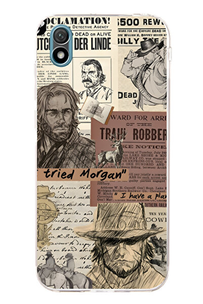 FLAMENKO حافظة هاتف شفافة بنمط غربي متوافقة مع هاتف هواوي Y5 2019