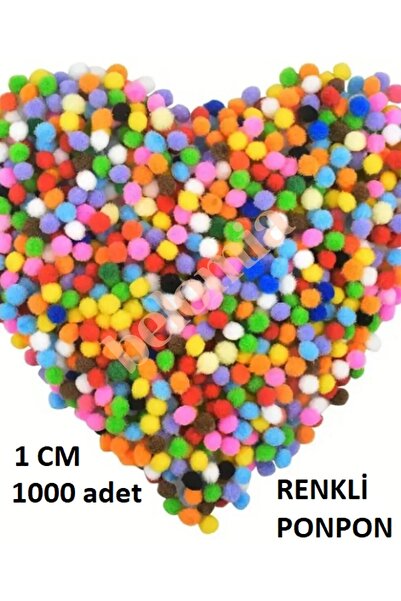 Belomia Home Collection 1 CM 1000 Adet Renkli Ponpon